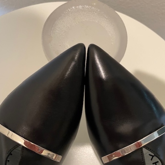 GIVENCHY Black Leather Slingback Kitten Heels - Picture 8 of 12